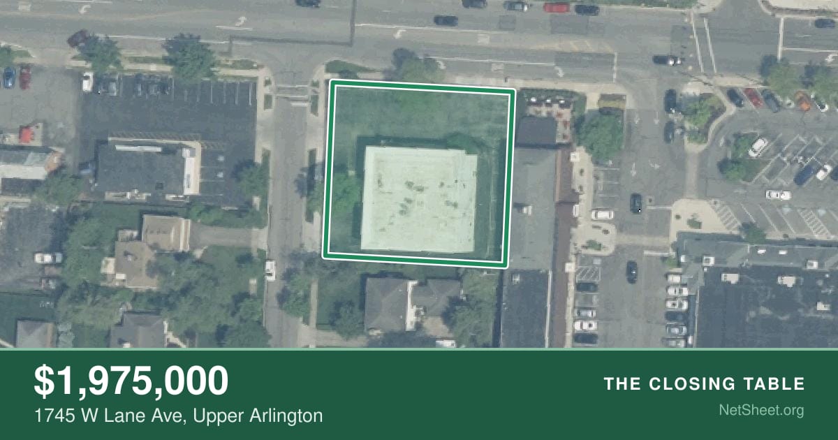 Aerial view of 1745 W Lane Ave, Upper Arlington