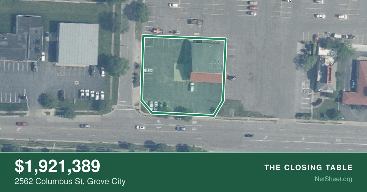 Aerial view of 2562 Columbus St, Grove City