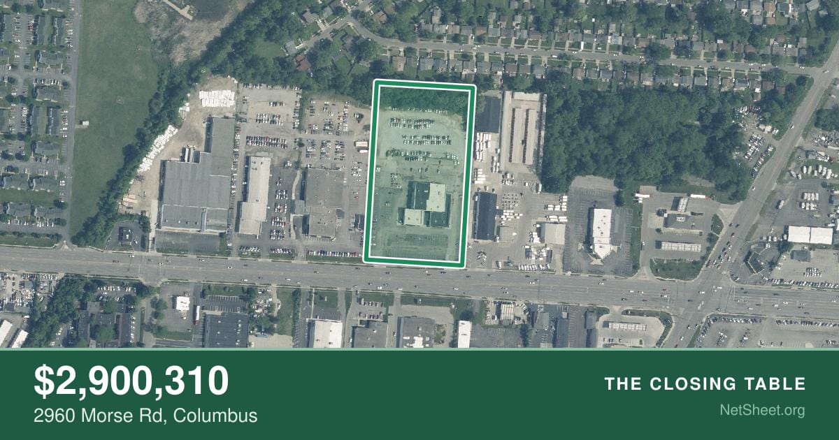 Aerial view of 2960 Morse Rd, Columbus