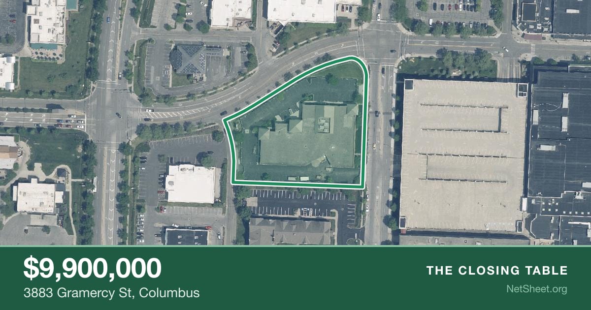 Aerial view of 3883 Gramercy St, Columbus