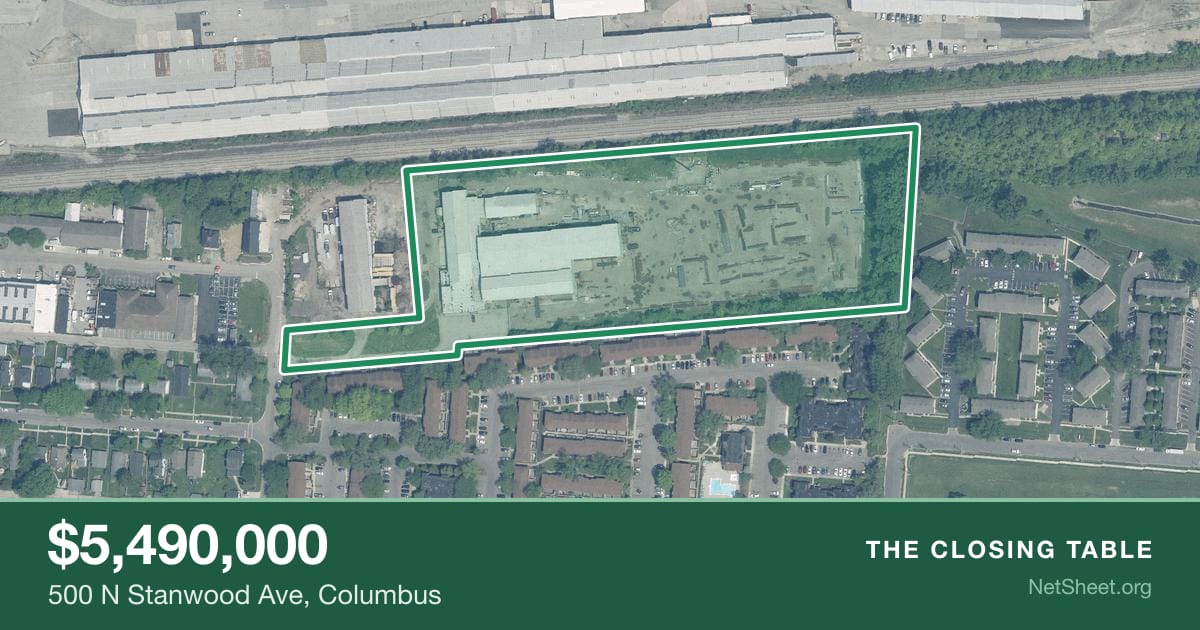 Aerial view of 500 N Stanwood Ave, Columbus