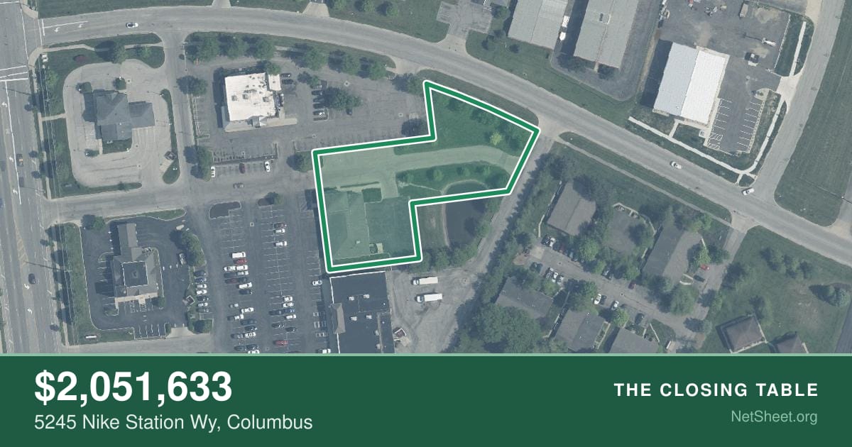 Aerial view of 5245 Nike Station Wy, Columbus