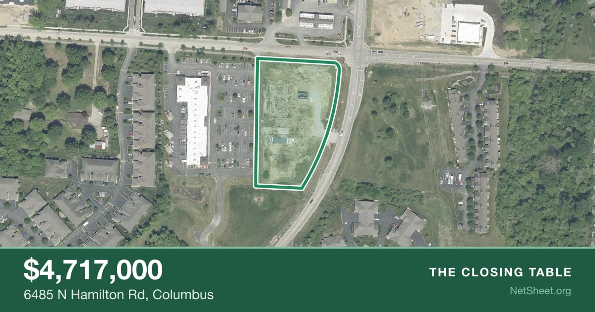Aerial view of 6485 N Hamilton Rd, Columbus