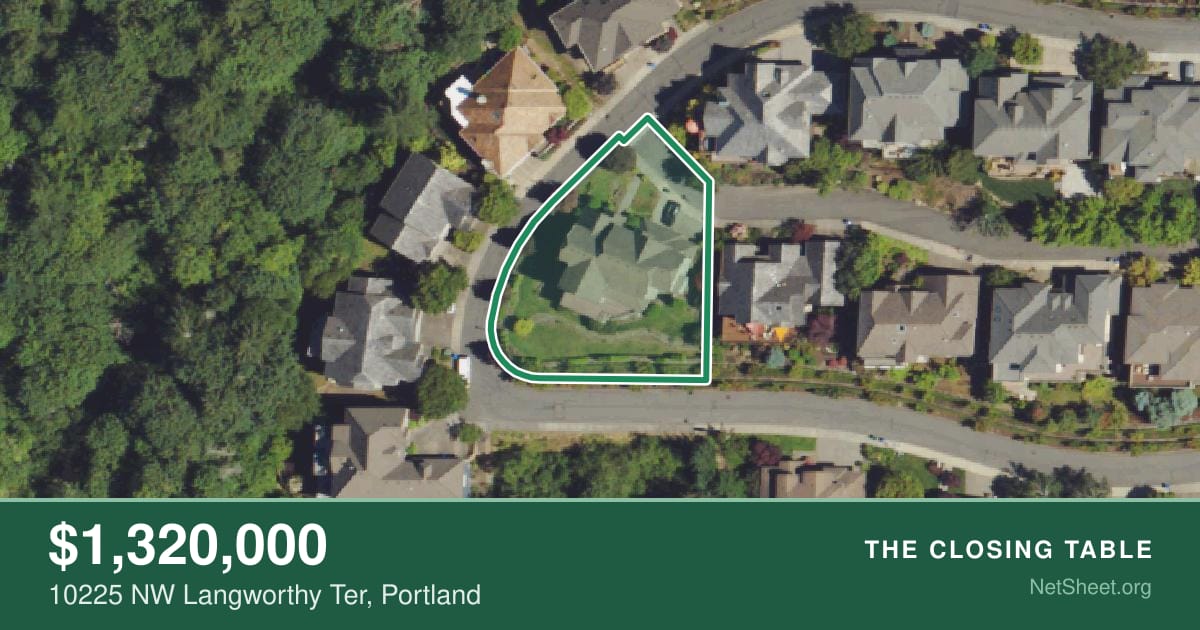 Aerial view of 10225 NW Langworthy Ter, Portland