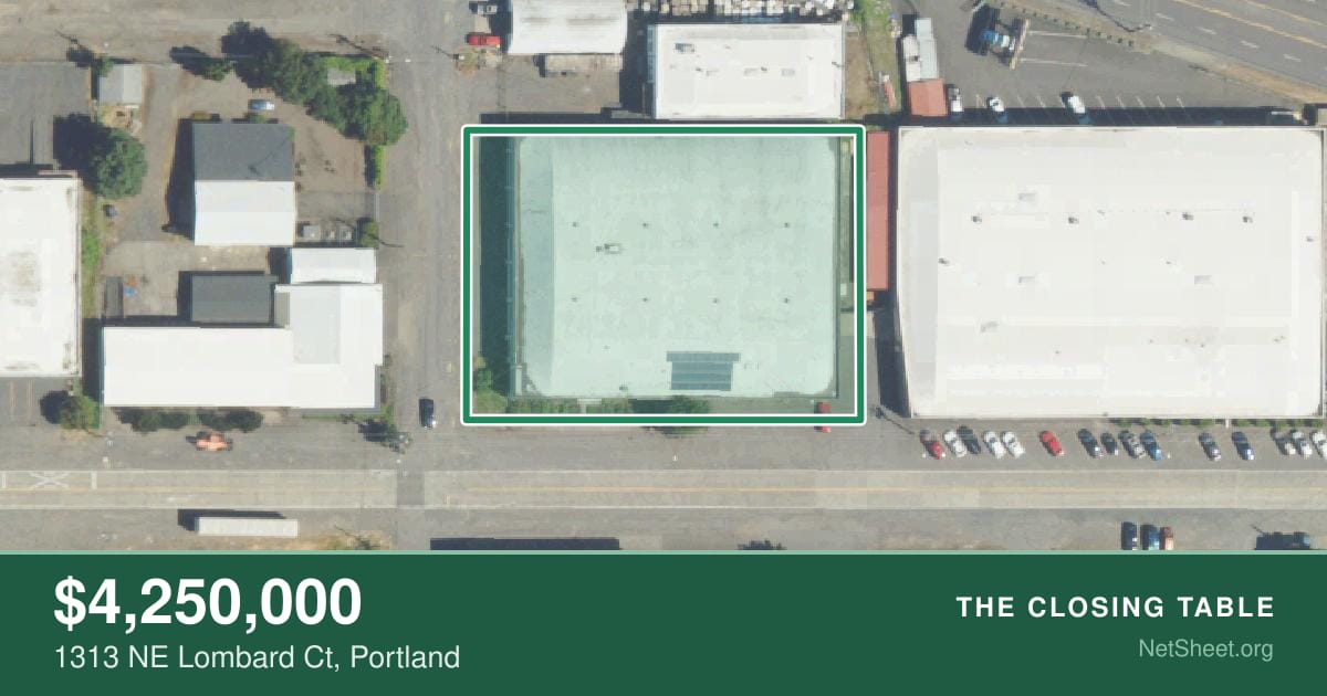 Aerial view of 1313 NE Lombard Ct, Portland
