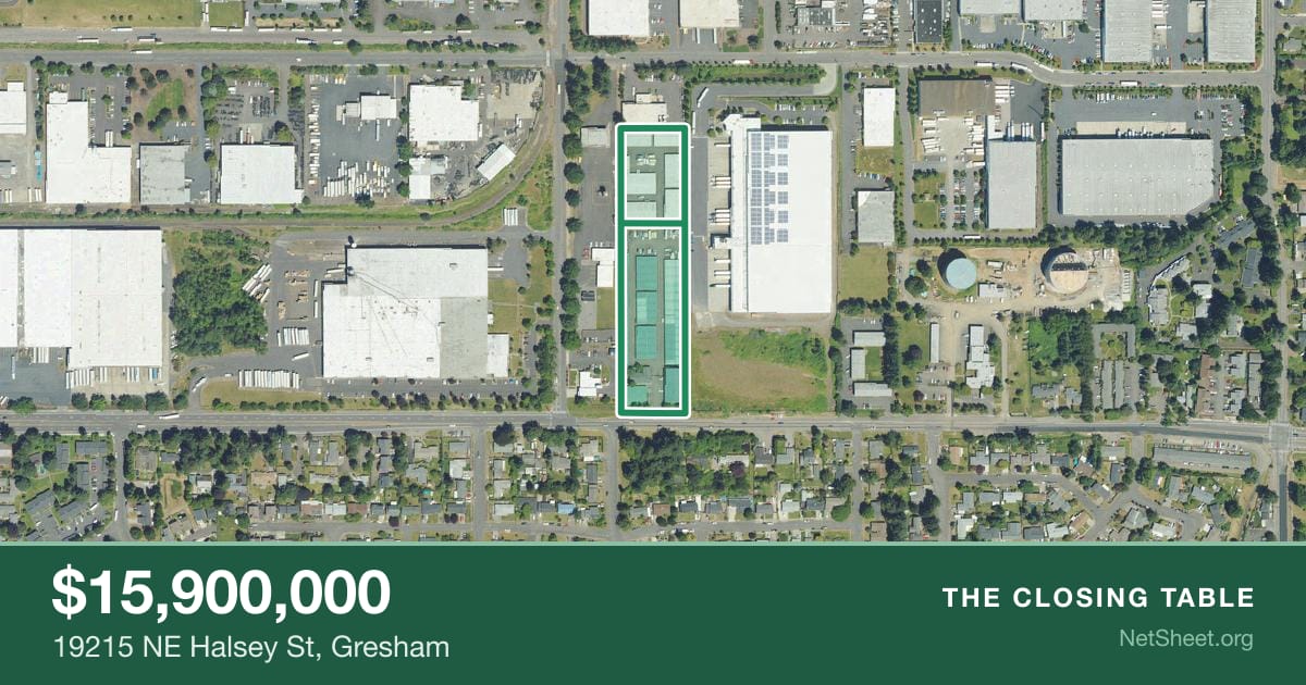 Aerial view of 19215 NE Halsey St, Gresham