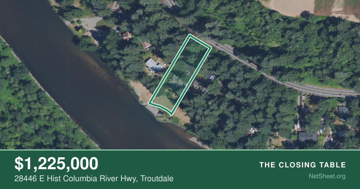 Aerial view of 28446 E Hist Columbia River Hwy, Troutdale