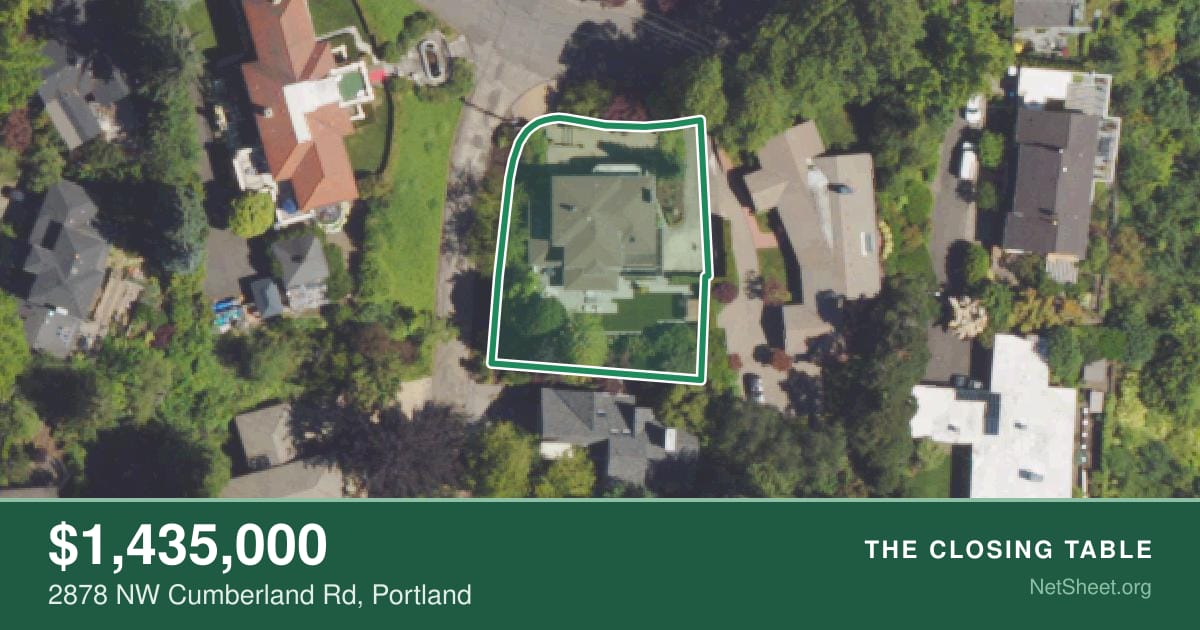 Aerial view of 2878 NW Cumberland Rd, Portland