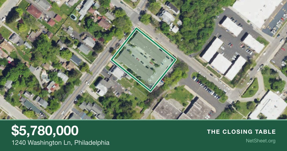 Aerial view of 1240 Washington Ln, Philadelphia