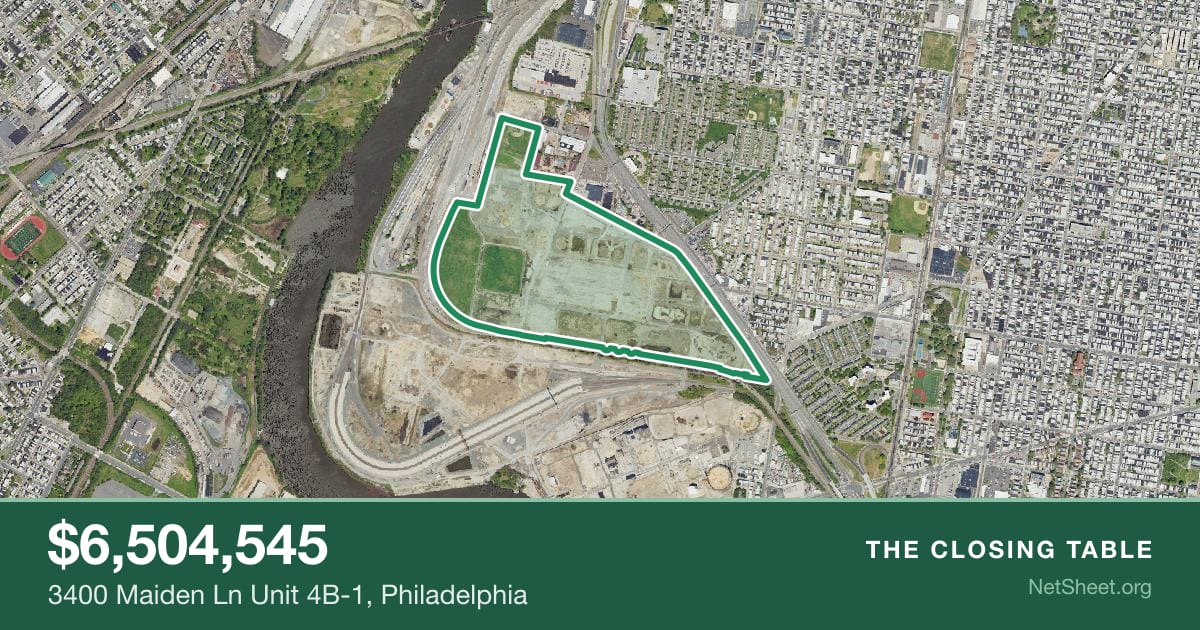 Aerial view of 3400 Maiden Ln Unit 4B-1, Philadelphia