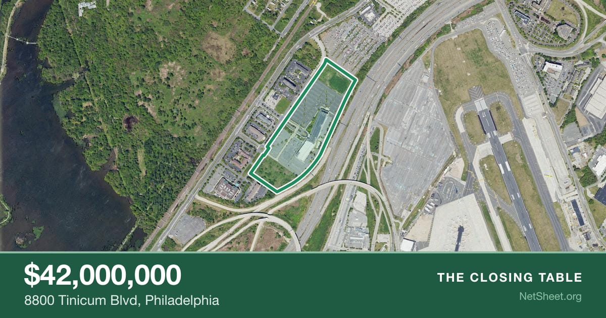 Aerial view of 8800 Tinicum Blvd, Philadelphia