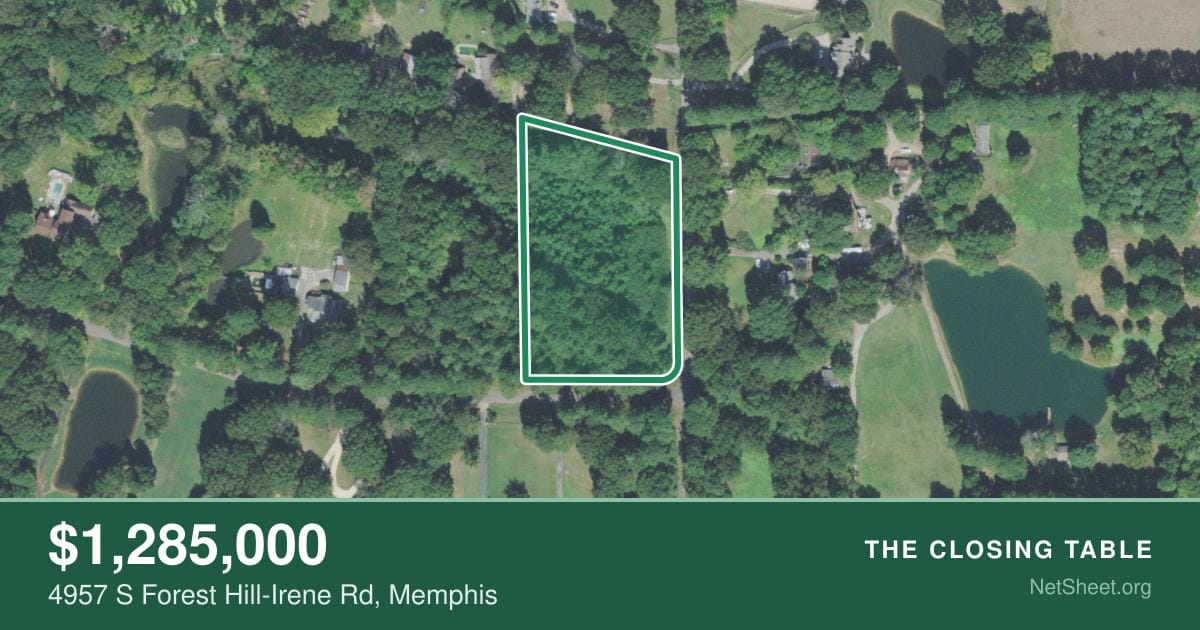Aerial view of 4957 S Forest Hill-Irene Rd, Memphis