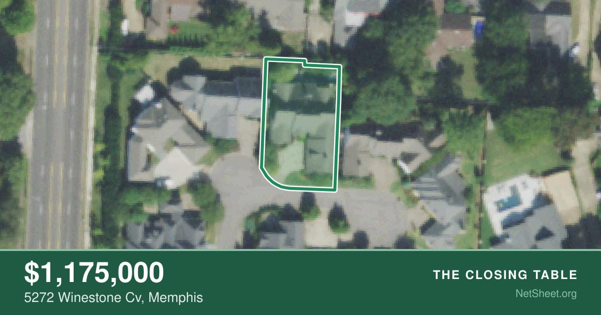 Aerial view of 5272 Winestone Cv, Memphis