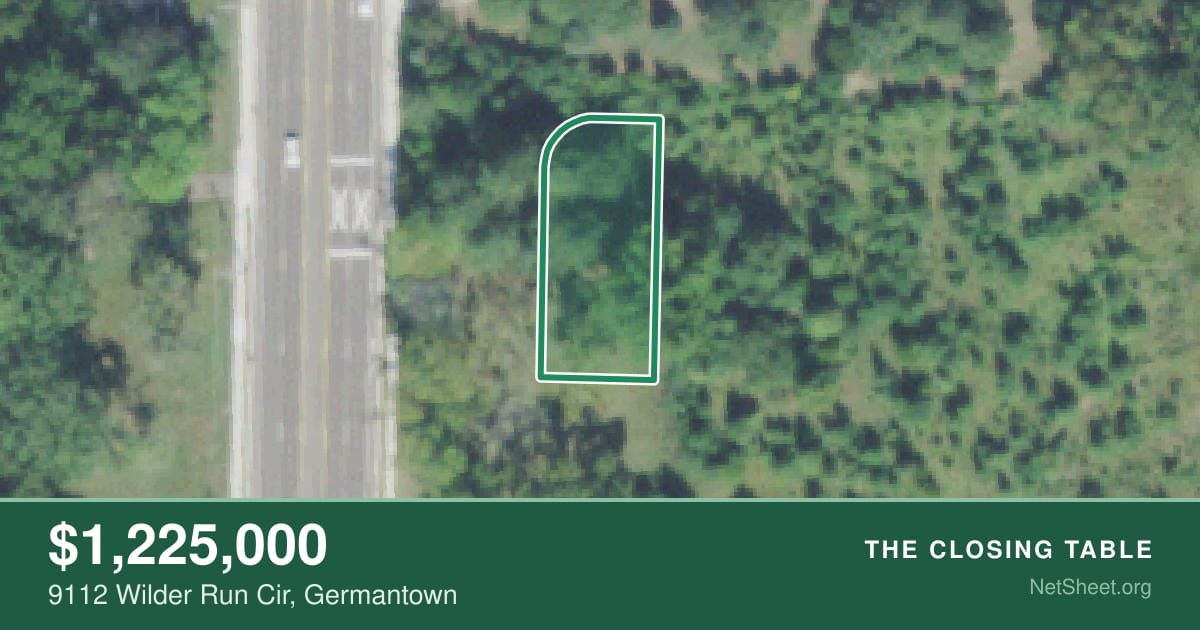 Aerial view of 9112 Wilder Run Cir, Germantown
