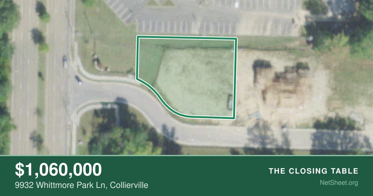 Aerial view of 9932 Whittmore Park Ln, Collierville