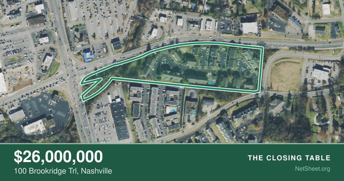 Aerial view of 100 Brookridge Trl, Nashville