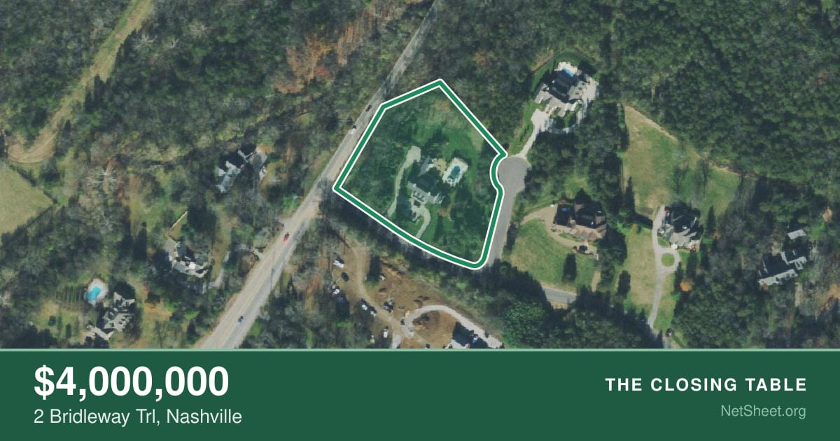 Aerial view of 2 Bridleway Trl, Nashville