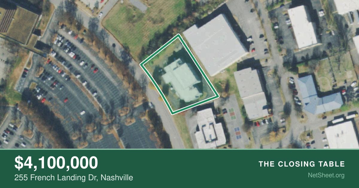 Aerial view of 255 French Landing Dr, Nashville