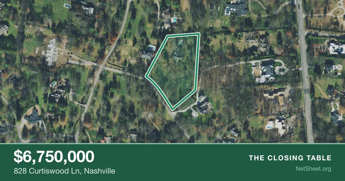 Aerial view of 828 Curtiswood Ln, Nashville
