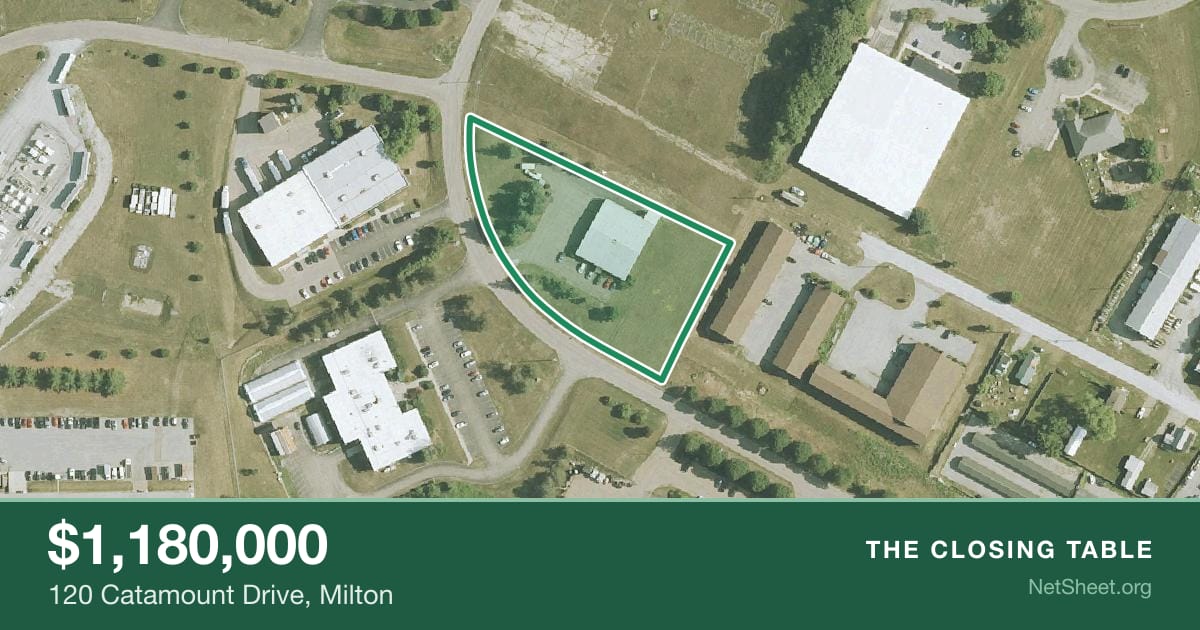 Aerial view of 120 Catamount Drive, Milton