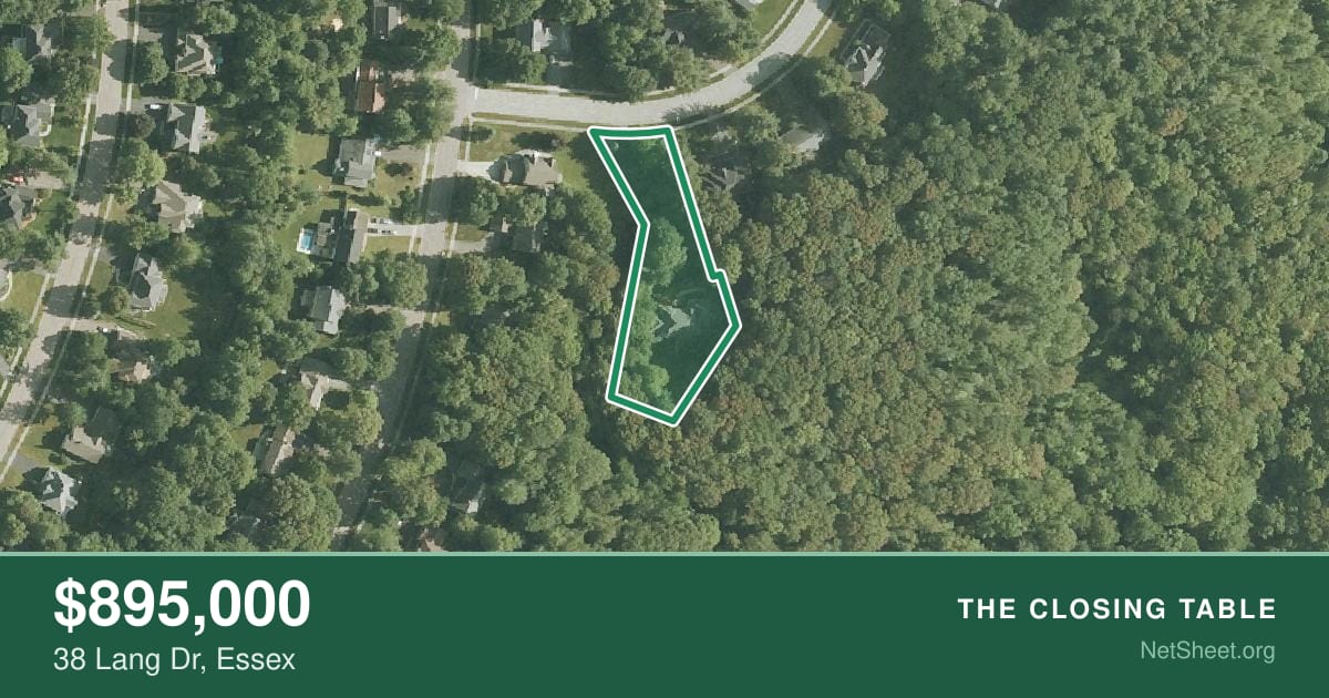 Aerial view of 38 Lang Dr, Essex