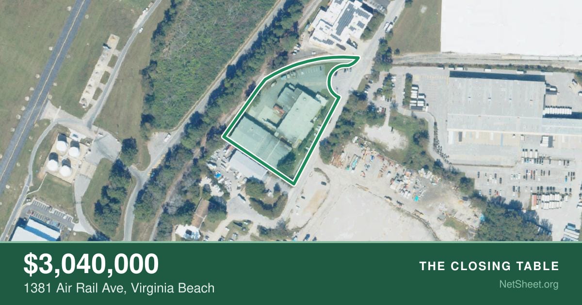 Aerial view of 1381 Air Rail Ave, Virginia Beach