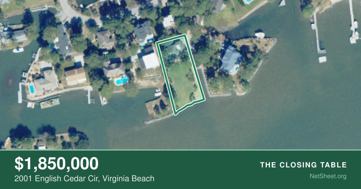 Aerial view of 2001 English Cedar Cir, Virginia Beach