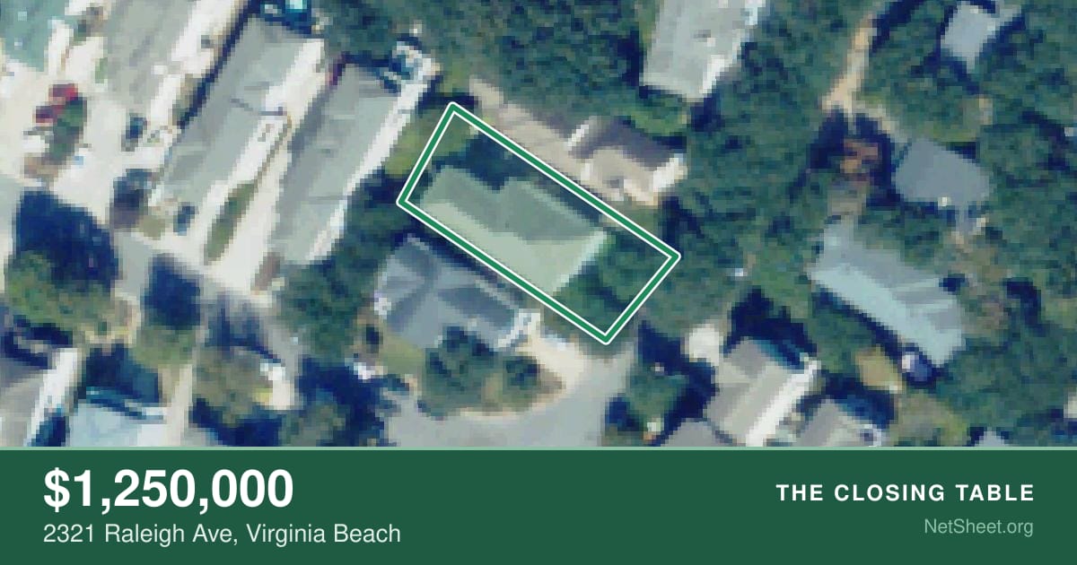 Aerial view of 2321 Raleigh Ave, Virginia Beach