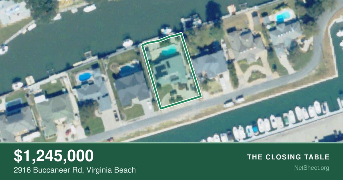 Aerial view of 2916 Buccaneer Rd, Virginia Beach