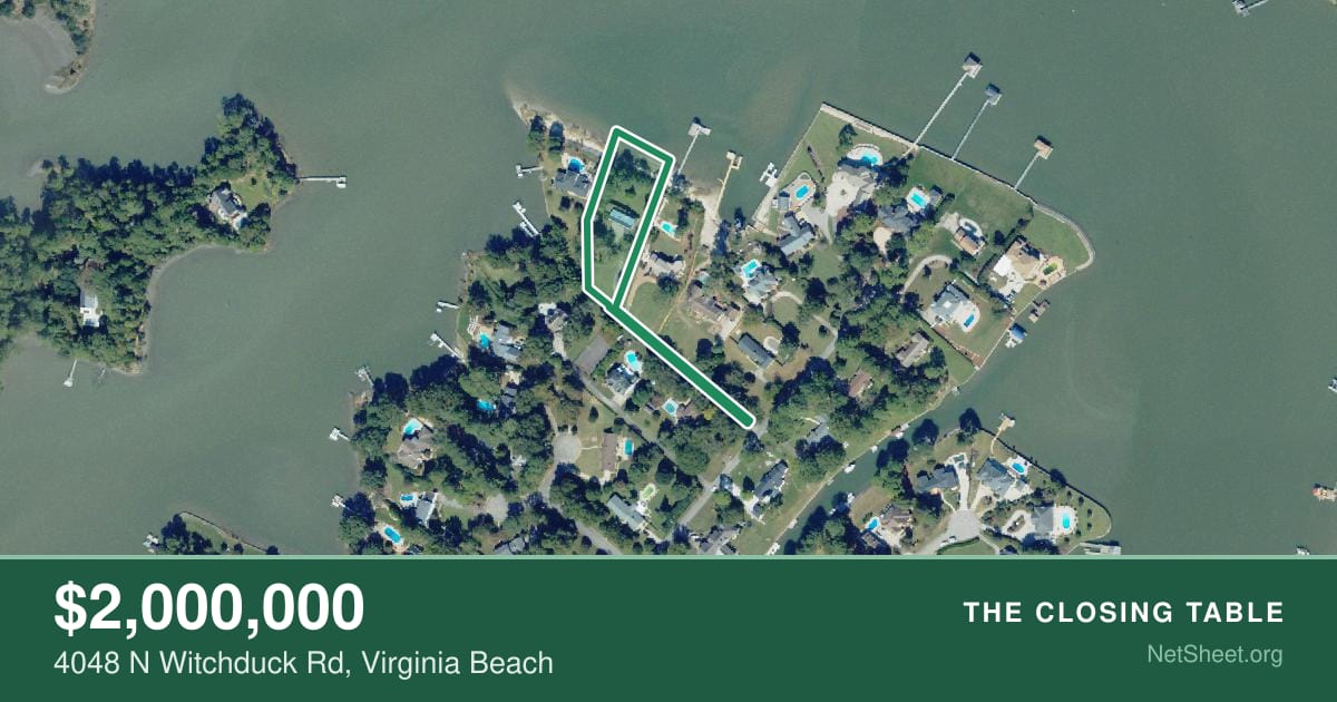 Aerial view of 4048 N Witchduck Rd, Virginia Beach