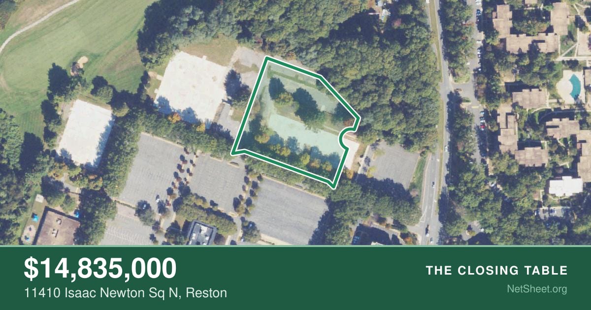 Aerial view of 11410 Isaac Newton Sq N, Reston