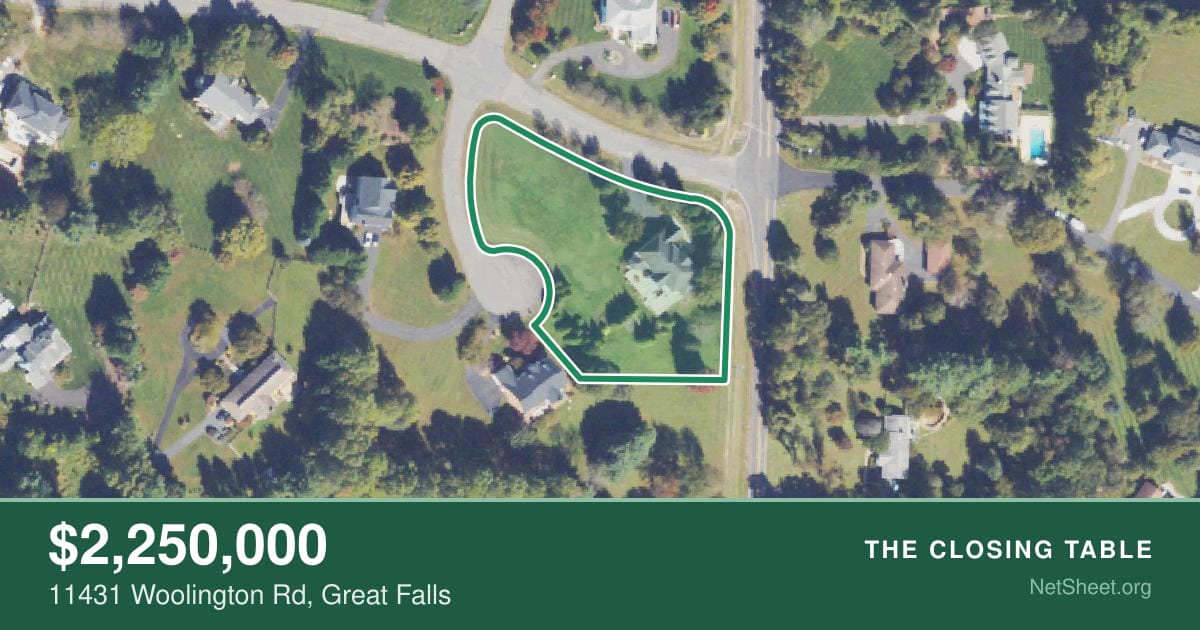 Aerial view of 11431 Woolington Rd, Great Falls
