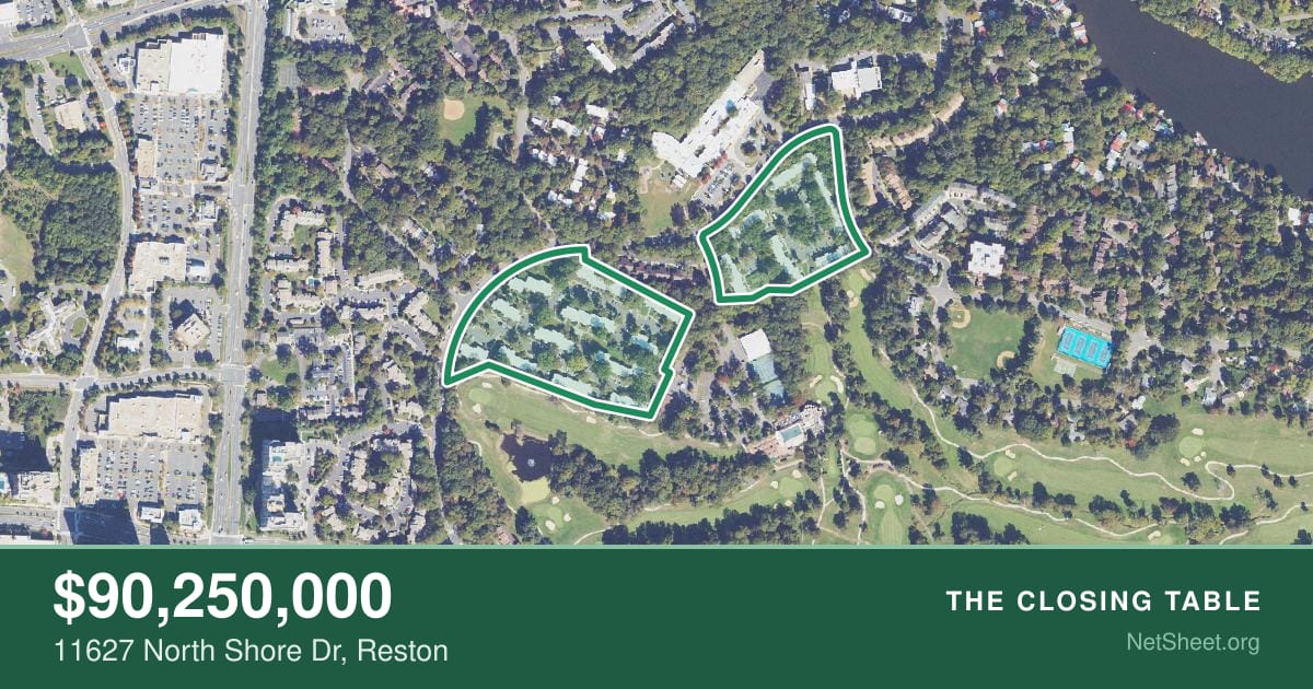 Aerial view of 11627 North Shore Dr, Reston