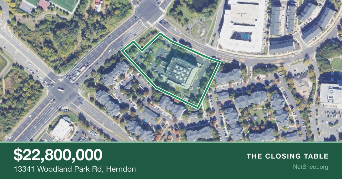 Aerial view of 13341 Woodland Park Rd, Herndon
