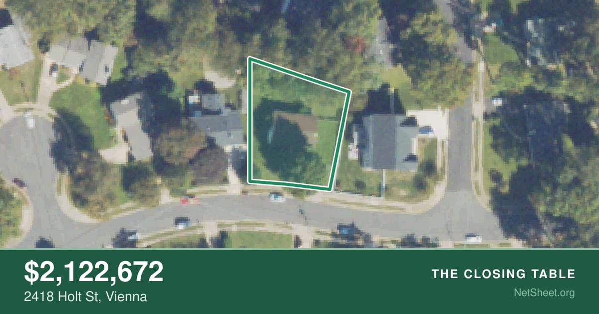 Aerial view of 2418 Holt St, Vienna