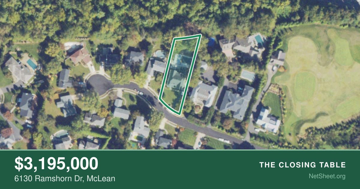Aerial view of 6130 Ramshorn Dr, McLean