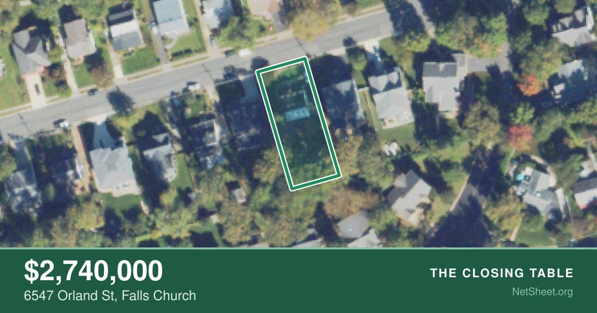 Aerial view of 6547 Orland St, Falls Church