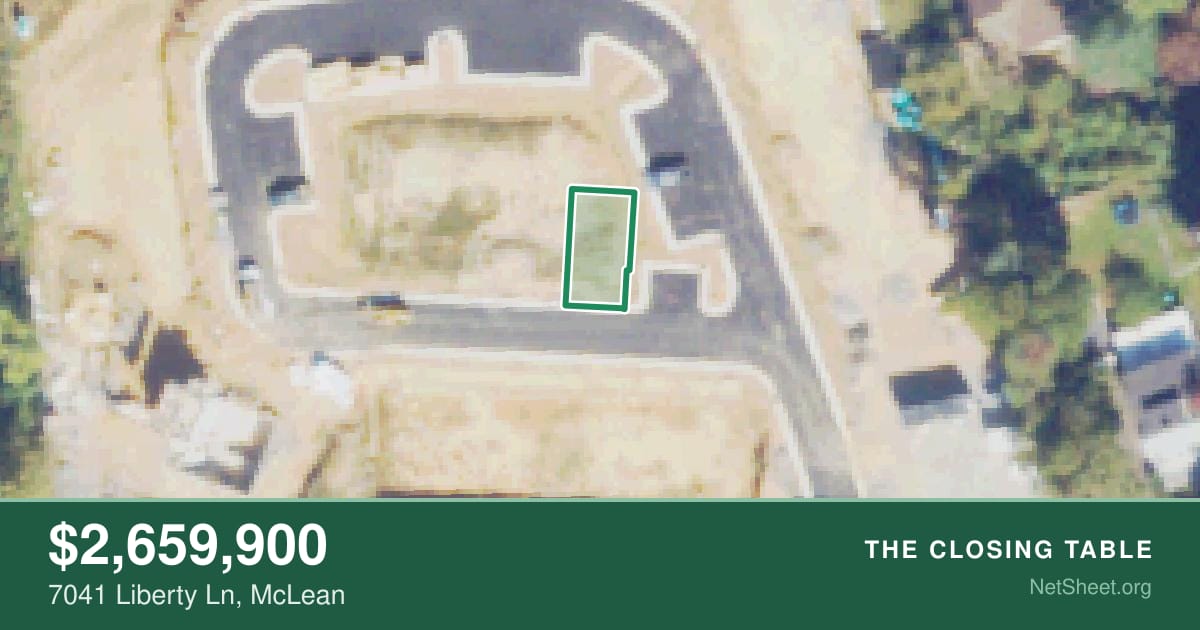 Aerial view of 7041 Liberty Ln, McLean