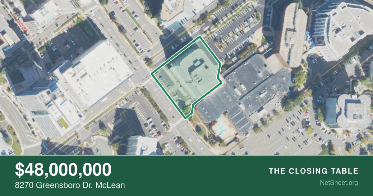 Aerial view of 8270 Greensboro Dr, McLean