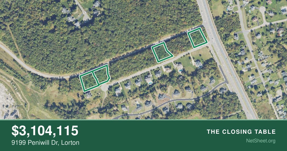 Aerial view of 9199 Peniwill Dr, Lorton