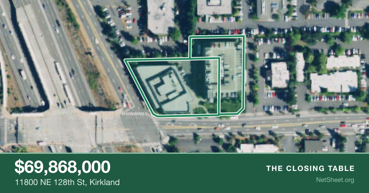 Aerial view of 11800 NE 128th St, Kirkland