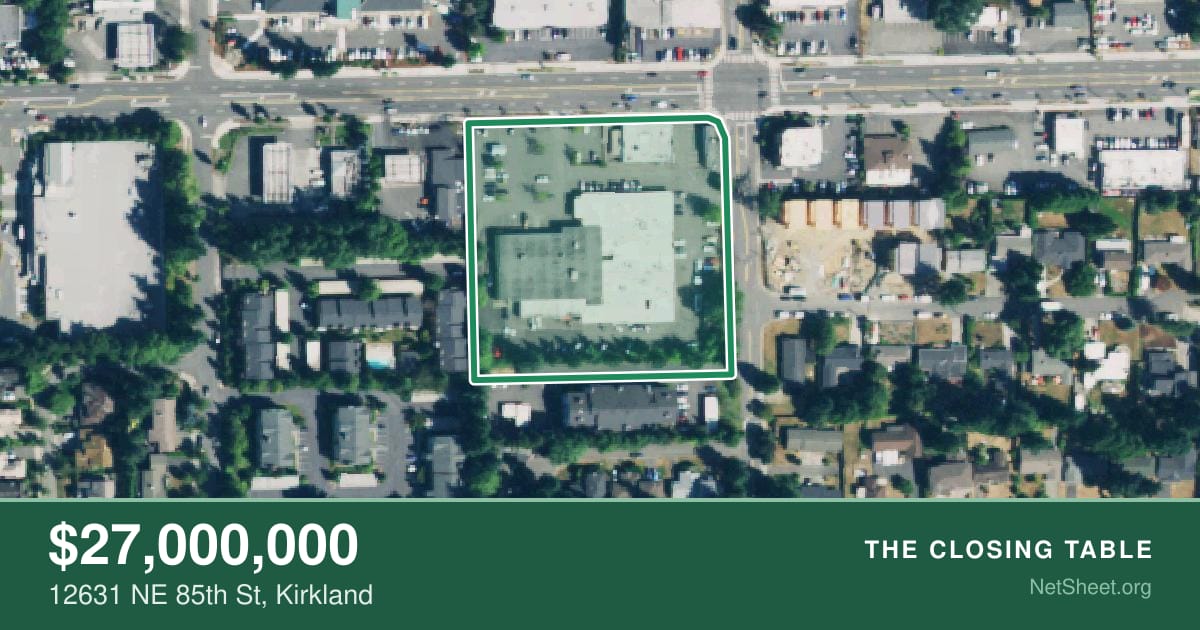 Aerial view of 12631 NE 85th St, Kirkland