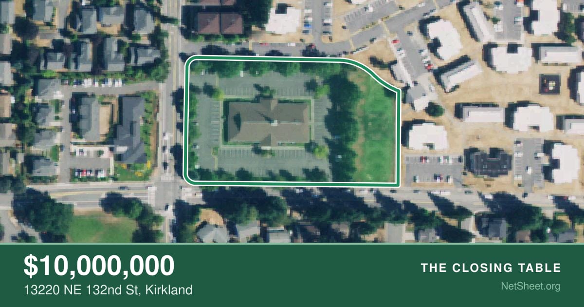 Aerial view of 13220 NE 132nd St, Kirkland