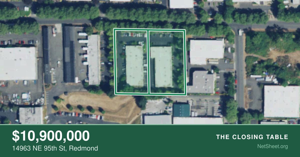 Aerial view of 14963 NE 95th St, Redmond