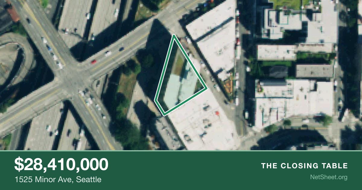 Aerial view of 1525 Minor Ave, Seattle