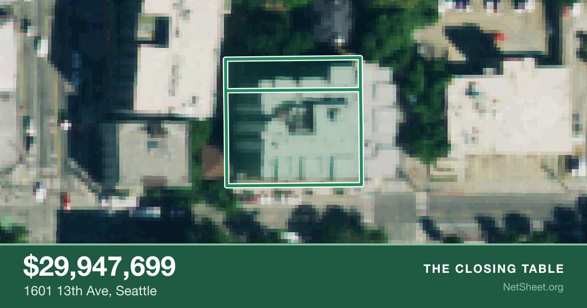 Aerial view of 1601 13th Ave, Seattle
