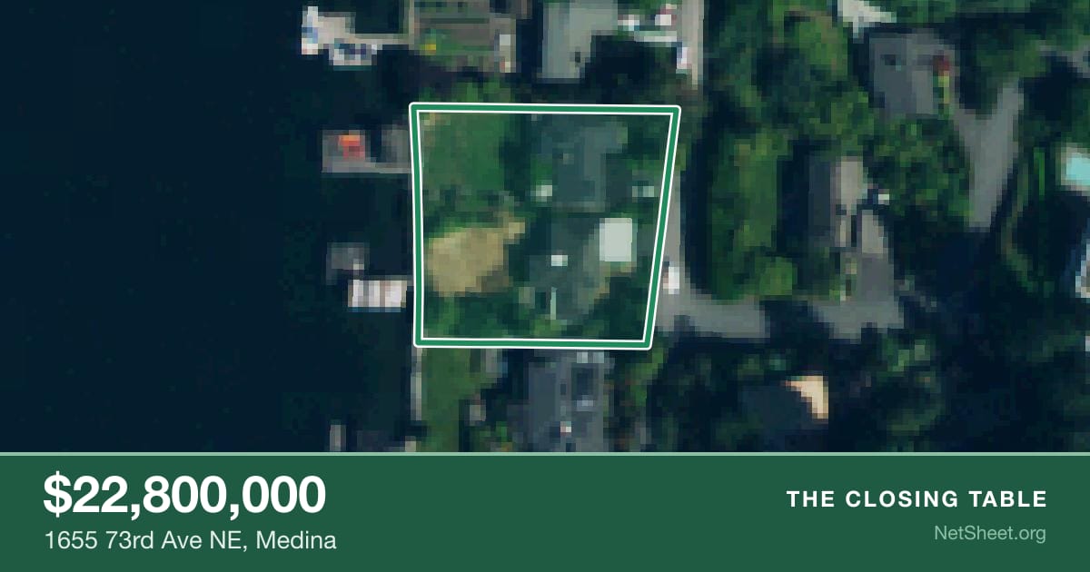 Aerial view of 1655 73rd Ave NE, Medina