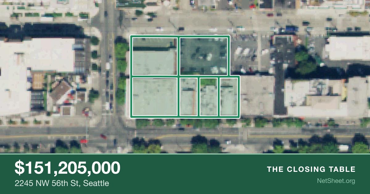 Aerial view of 2245 NW 56th St, Seattle