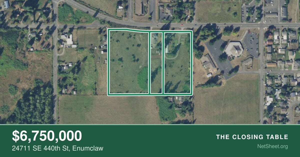 Aerial view of 24711 SE 440th St, Enumclaw