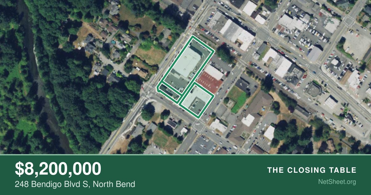 Aerial view of 248 Bendigo Blvd S, North Bend